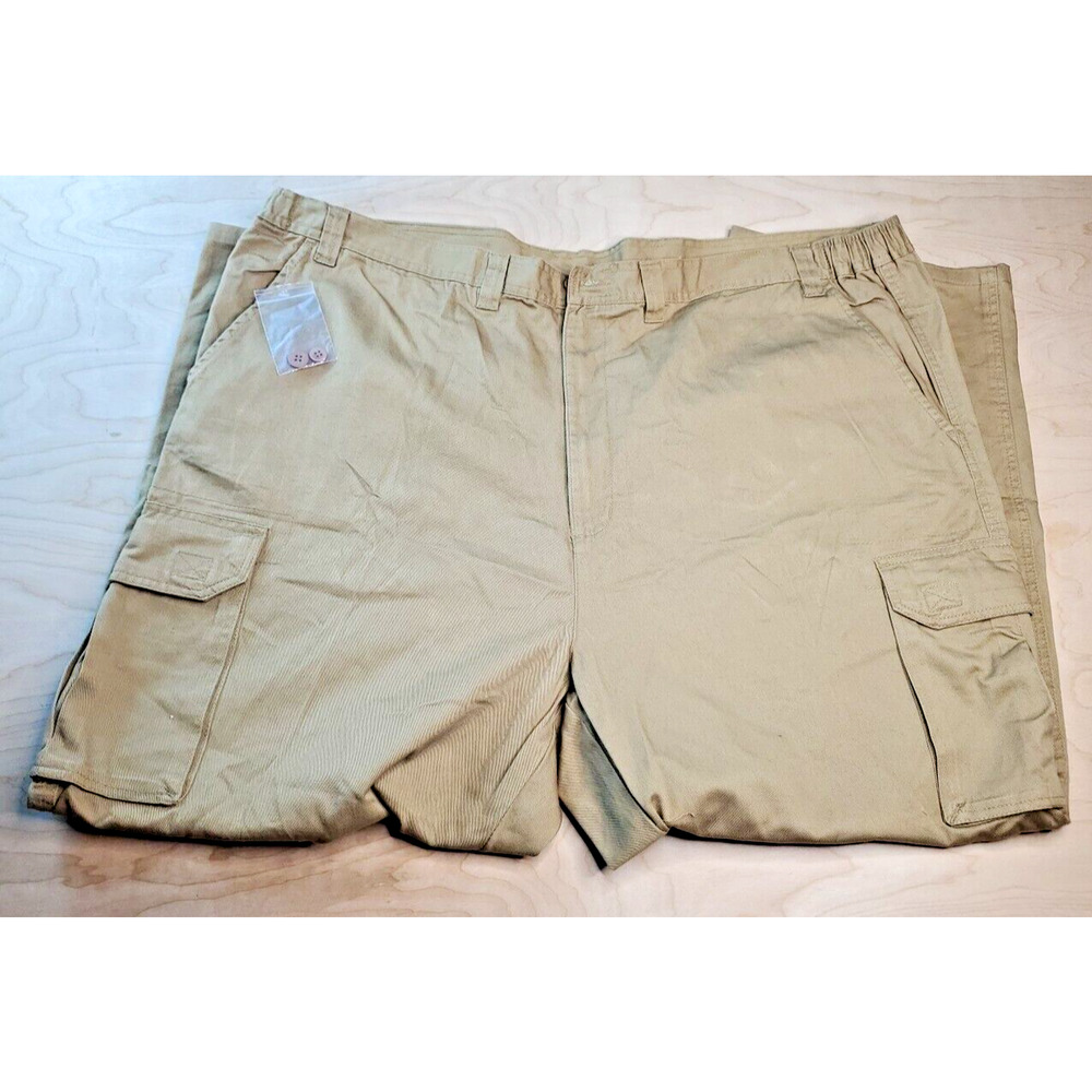Boulder Creek Trading Cargo Pants Big Tall Mens Size 54 38L Tan Chino Khaki Co